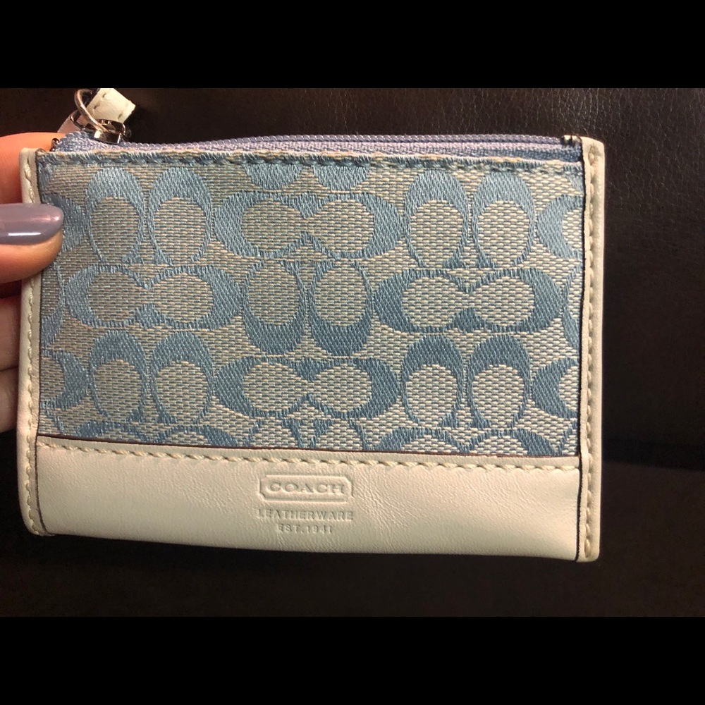 Coach purse and small change/card holder
